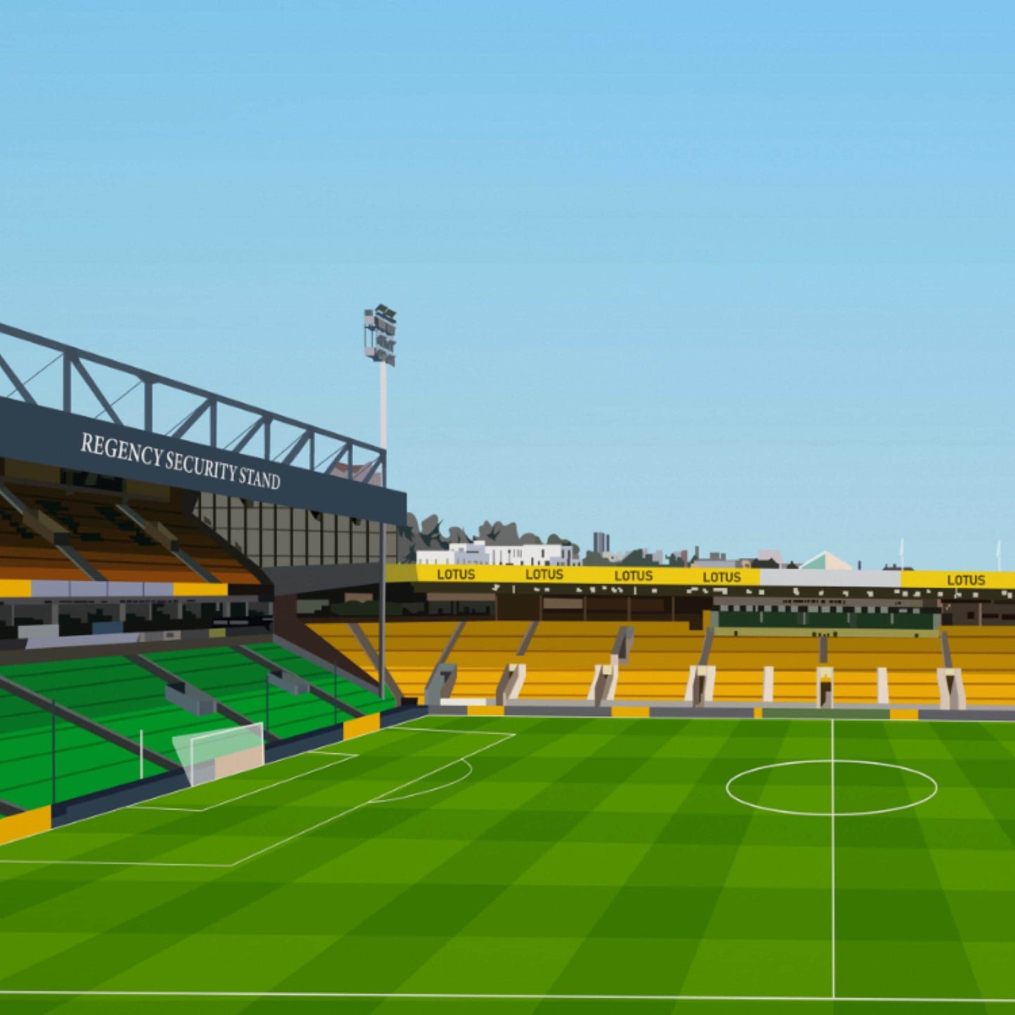Carrow Road Stadium Print