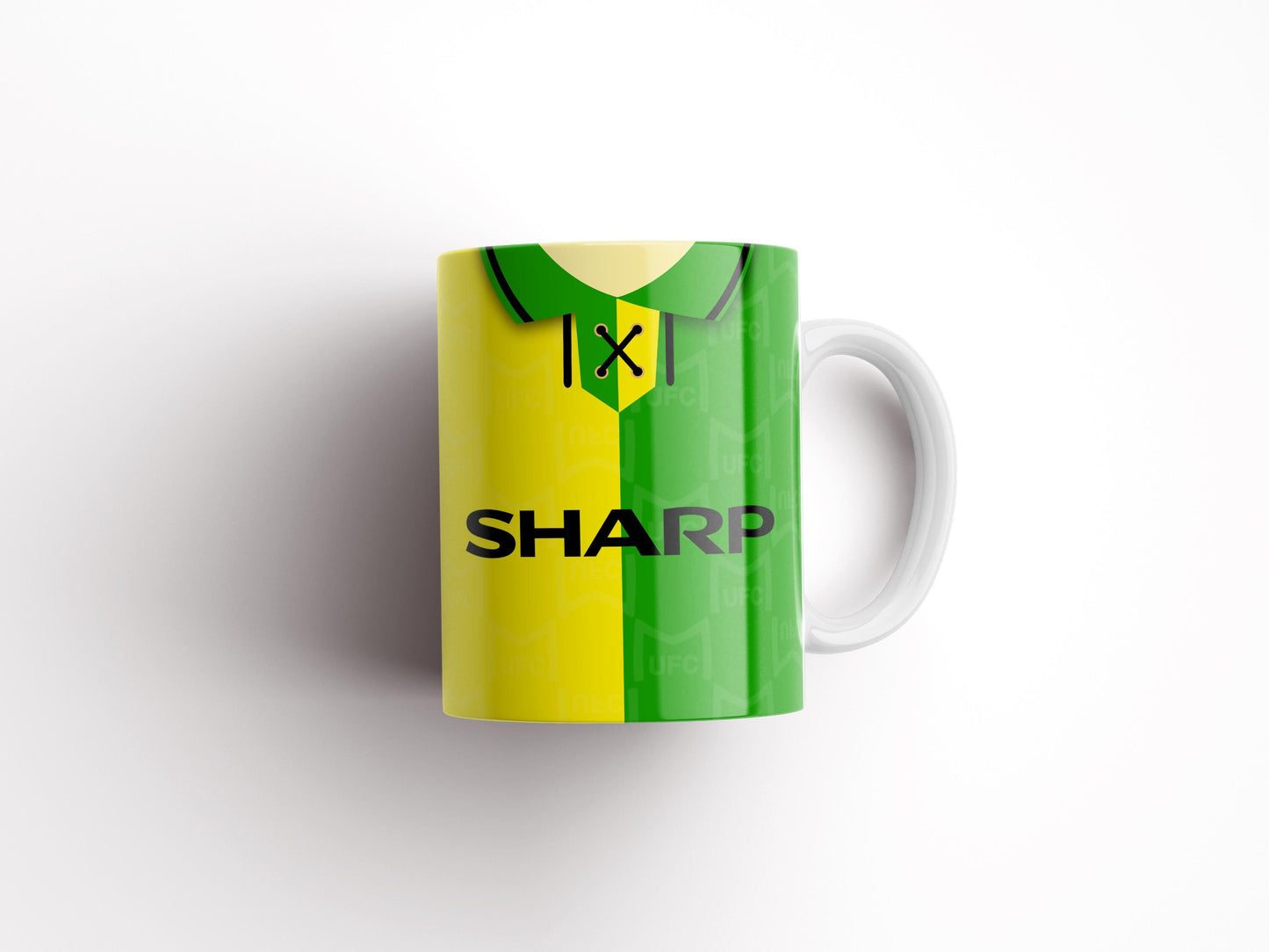 Personalised Retro Man Utd Mug - Any Name and Number