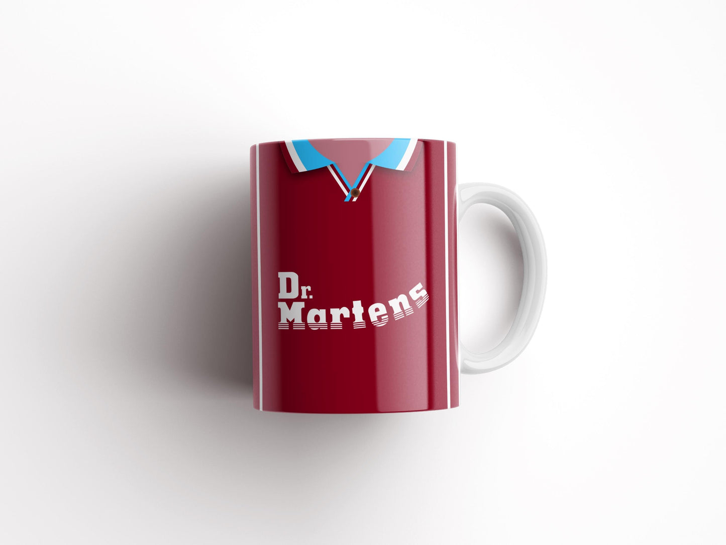 Personalised Retro West Ham Mug - Any Name and Number
