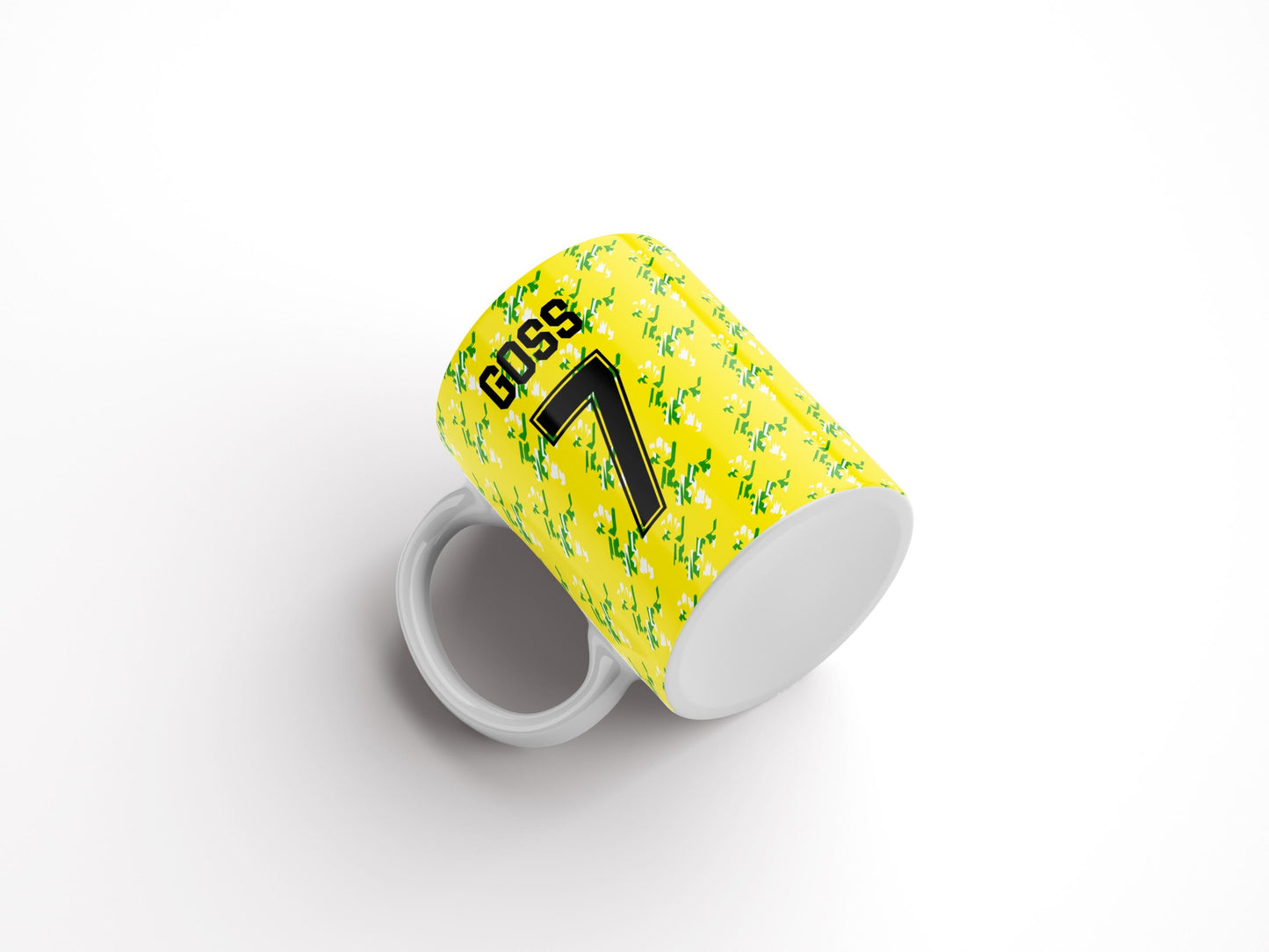 Personalised Retro Norwich Mug - Any Name and Number