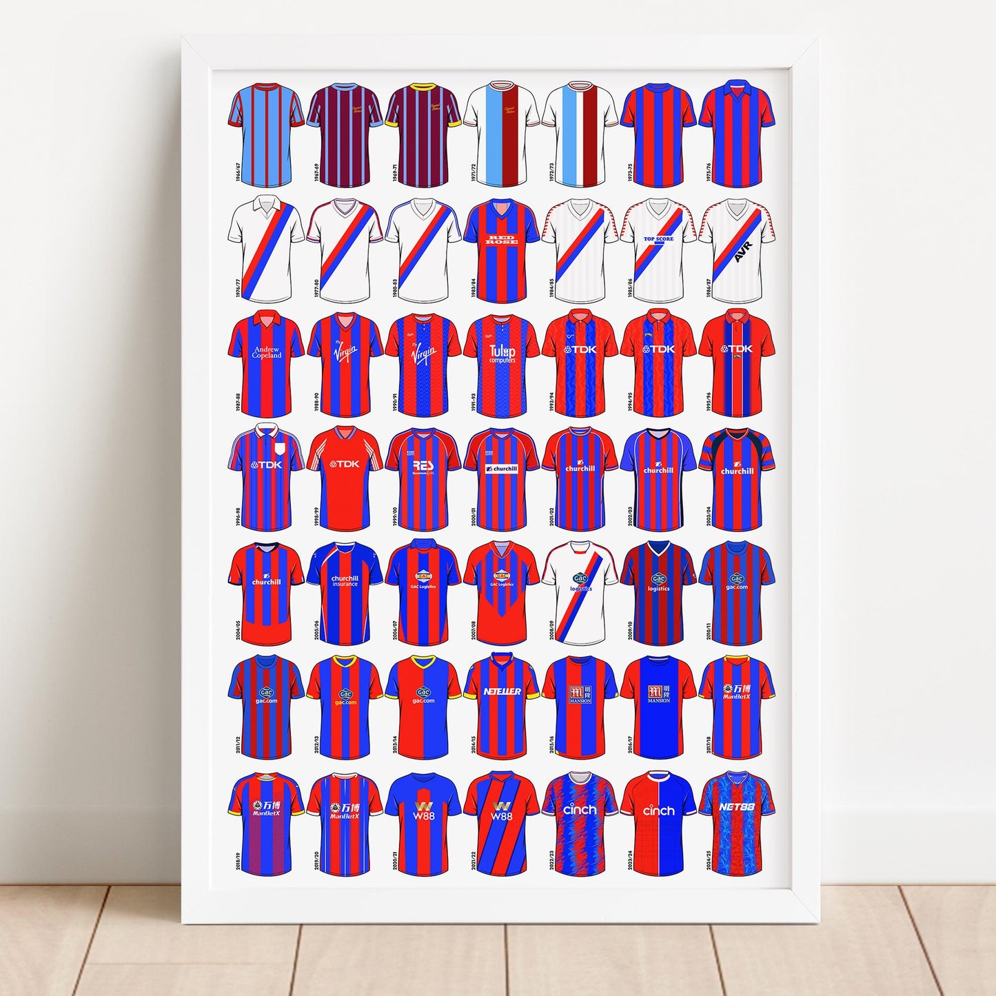 Crystal Palace Home Shirts Print