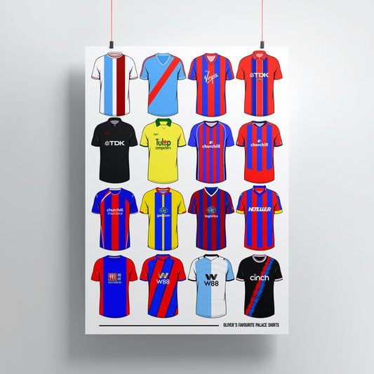 Personalised Crystal Palace Shirts Print