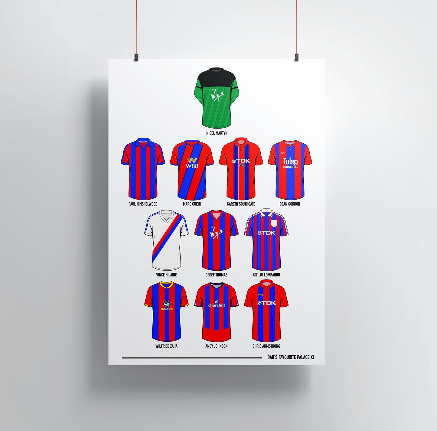 Personalised Palace Dream XI Print