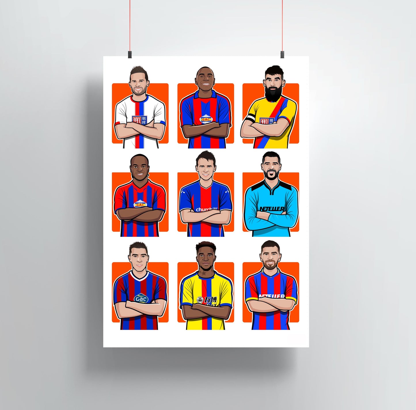 Crystal Palace Legends/Cult Heroes Print