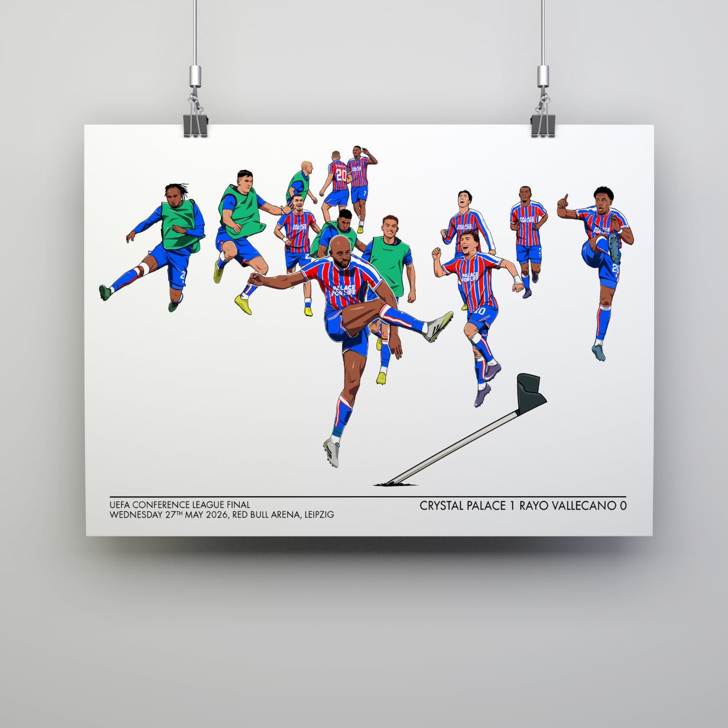 Crystal Palace Conference League Final Celebration Print