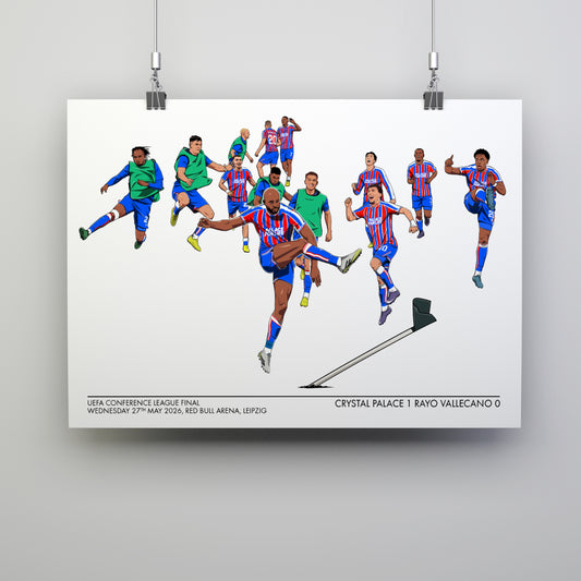 Crystal Palace Conference League Final Celebration Print